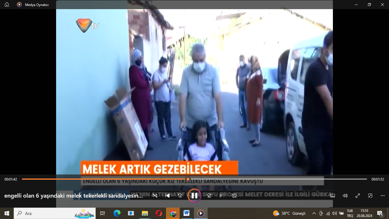 Malatya’da engelli genç kız, Tekerlekli sandalyesine kavuştu